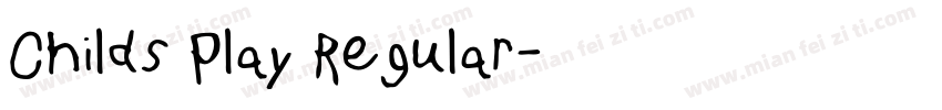 Childs Play Regular字体转换